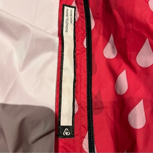 H&m Girls Pink Raincoat size 7-8 - Removeable Hood - Picture 4 of 13